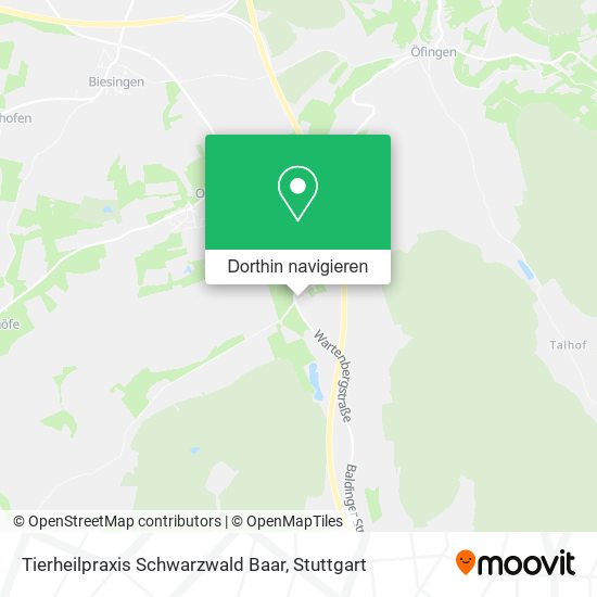 Tierheilpraxis Schwarzwald Baar Karte