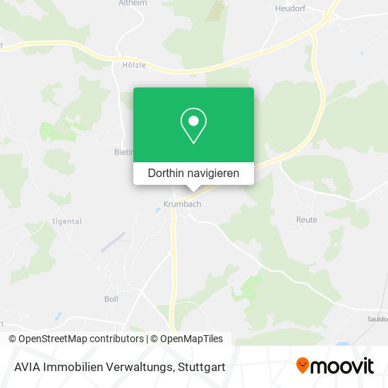 AVIA Immobilien Verwaltungs Karte