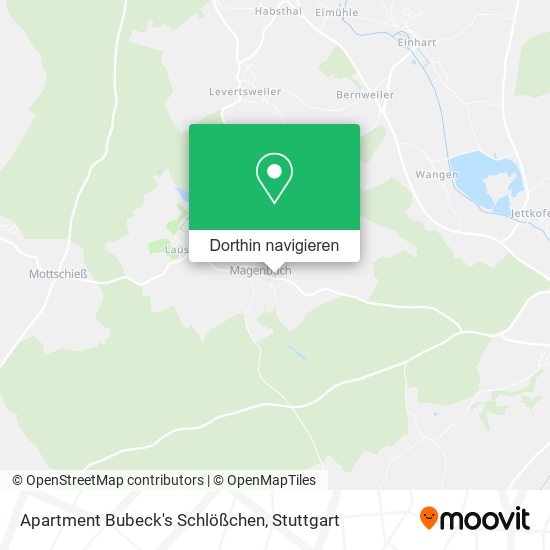 Apartment Bubeck's Schlößchen Karte