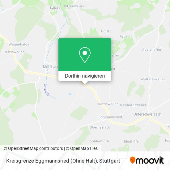 Kreisgrenze Eggmannsried (Ohne Halt) Karte
