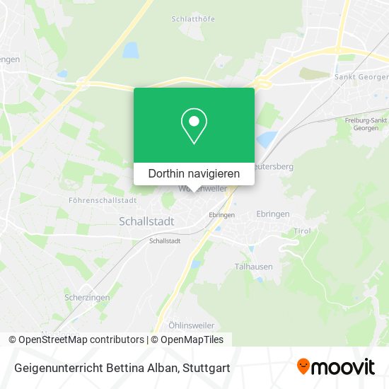 Geigenunterricht Bettina Alban Karte