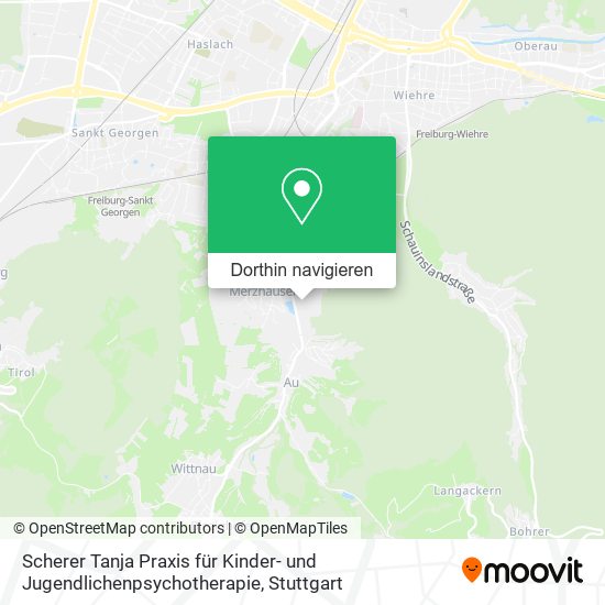Scherer Tanja Praxis für Kinder- und Jugendlichenpsychotherapie Karte