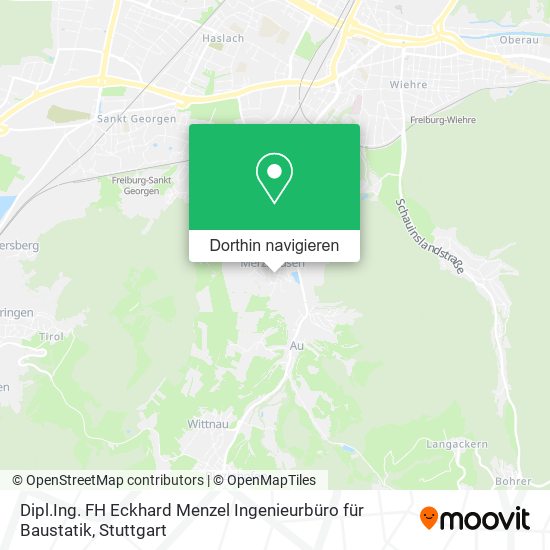 Dipl.Ing. FH Eckhard Menzel Ingenieurbüro für Baustatik Karte