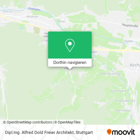 Dipl.Ing. Alfred Dold Freier Architekt Karte