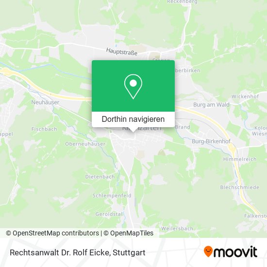 Rechtsanwalt Dr. Rolf Eicke Karte