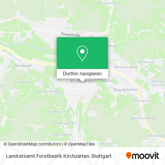 Landratsamt Forstbezirk Kirchzarten Karte