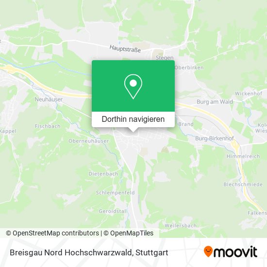 Breisgau Nord Hochschwarzwald Karte
