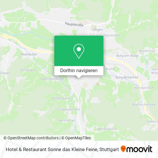Hotel & Restaurant Sonne das Kleine Feine Karte