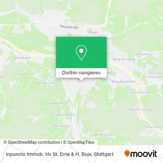 Inpuncto Immob. Hv St. Erne & H. Boje Karte