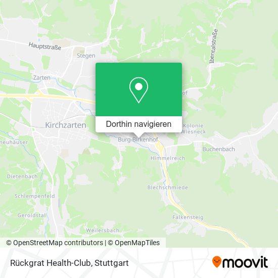 Rückgrat Health-Club Karte