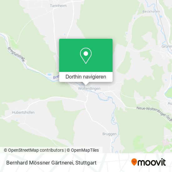 Bernhard Mössner Gärtnerei Karte