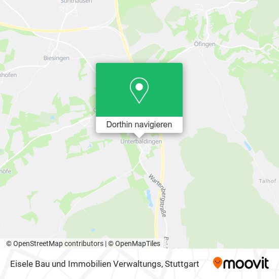 Eisele Bau und Immobilien Verwaltungs Karte