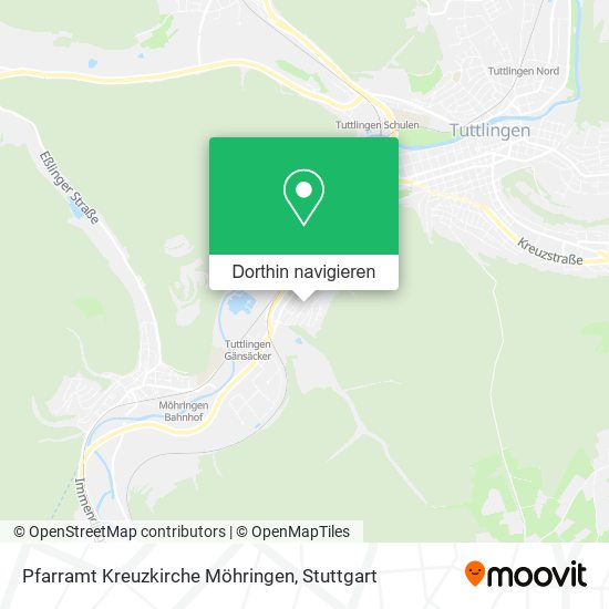 Pfarramt Kreuzkirche Möhringen Karte
