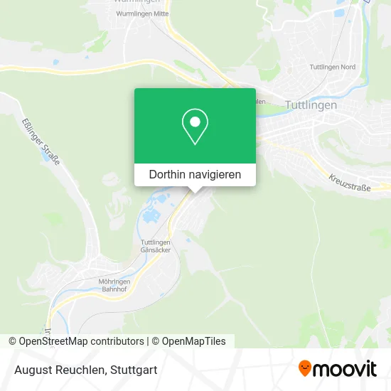 August Reuchlen Karte