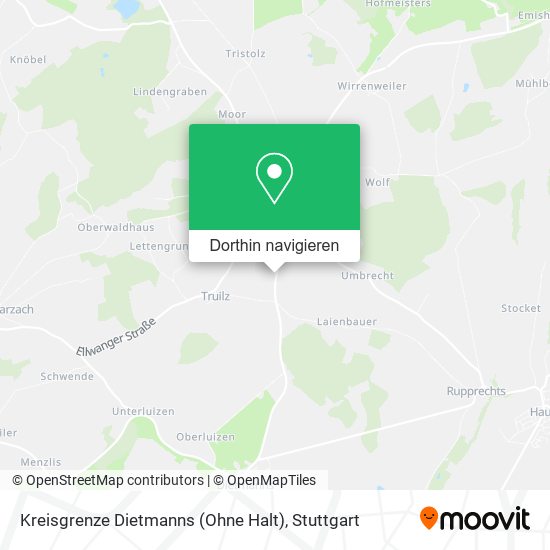 Kreisgrenze Dietmanns (Ohne Halt) Karte