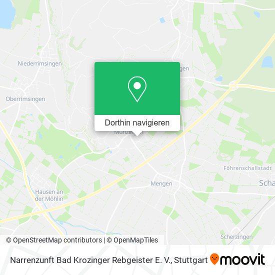 Narrenzunft Bad Krozinger Rebgeister E. V. Karte