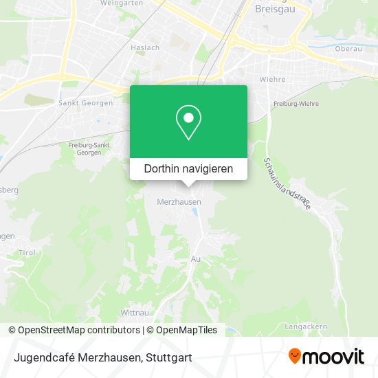 Jugendcafé Merzhausen Karte