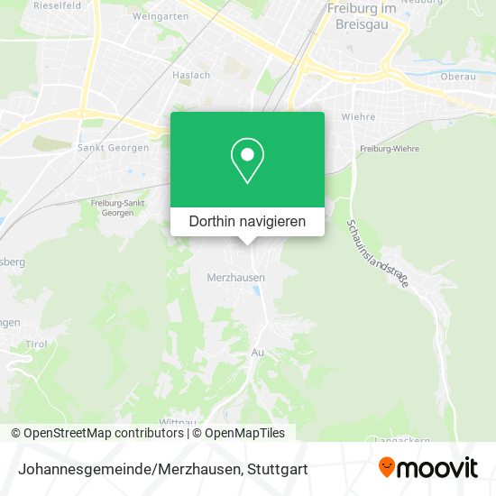 Johannesgemeinde/Merzhausen Karte