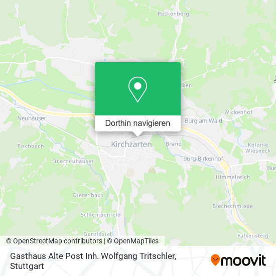 Gasthaus Alte Post Inh. Wolfgang Tritschler Karte