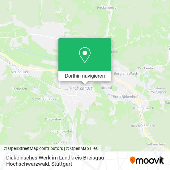 Diakonisches Werk im Landkreis Breisgau- Hochschwarzwald Karte