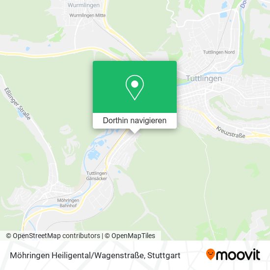 Möhringen Heiligental / Wagenstraße Karte