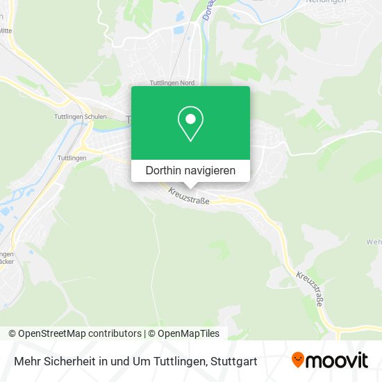 Mehr Sicherheit in und Um Tuttlingen Karte