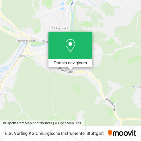 E.G. Vörling KG Chirurgische Instrumente Karte