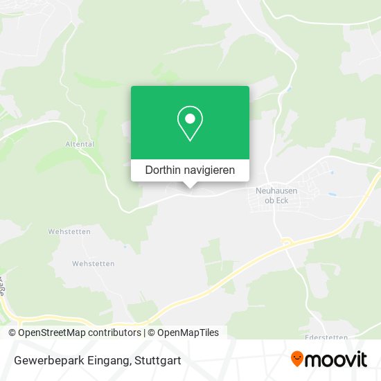 Gewerbepark Eingang Karte