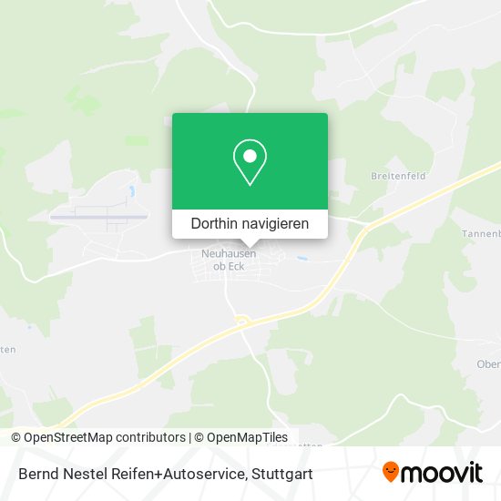 Bernd Nestel Reifen+Autoservice Karte