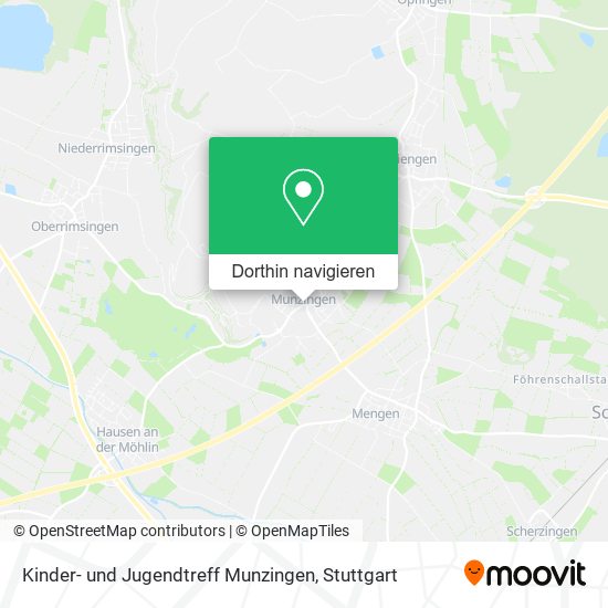 Kinder- und Jugendtreff Munzingen Karte