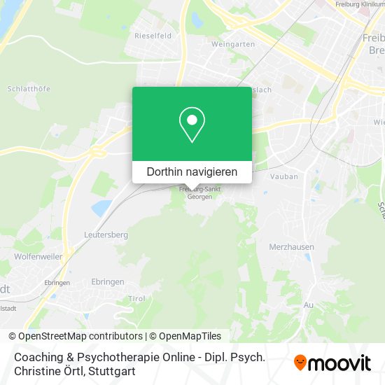 Coaching & Psychotherapie Online - Dipl. Psych. Christine Örtl Karte