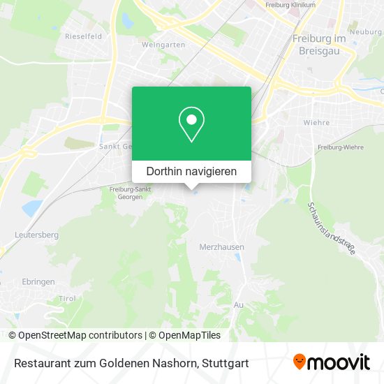 Restaurant zum Goldenen Nashorn Karte