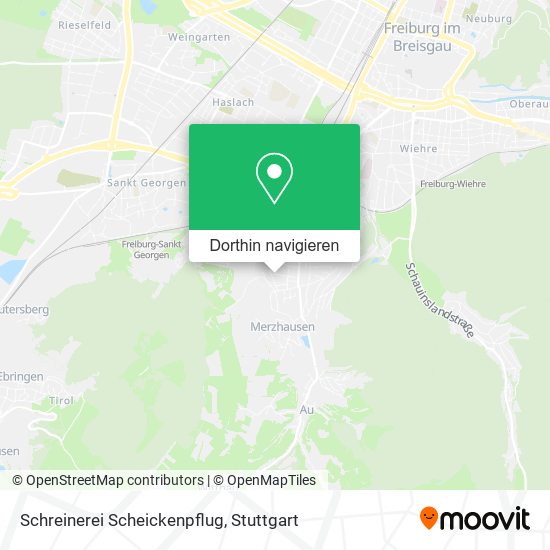 Schreinerei Scheickenpflug Karte