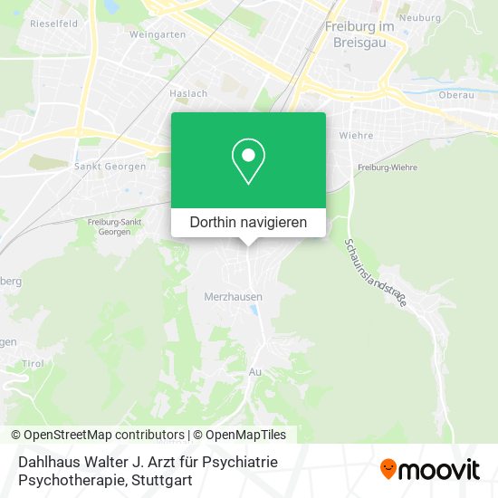 Dahlhaus Walter J. Arzt für Psychiatrie Psychotherapie Karte