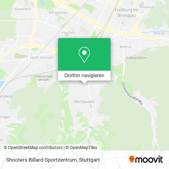 Shooters Billard-Sportzentrum Karte