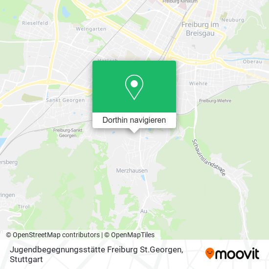 Jugendbegegnungsstätte Freiburg St.Georgen Karte