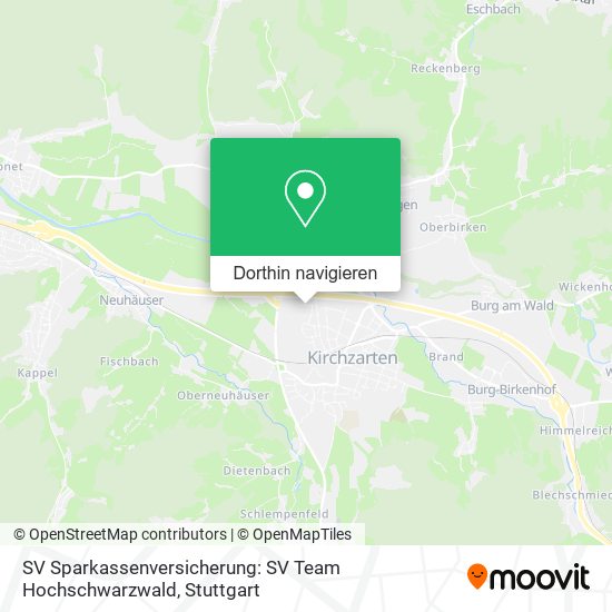 SV Sparkassenversicherung: SV Team Hochschwarzwald Karte