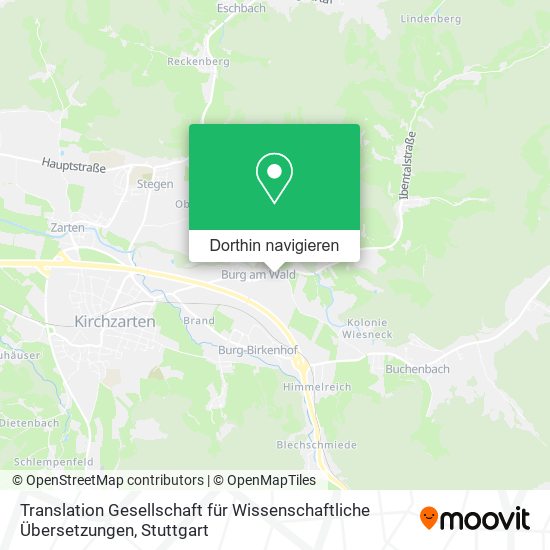 Translation Gesellschaft für Wissenschaftliche Übersetzungen Karte