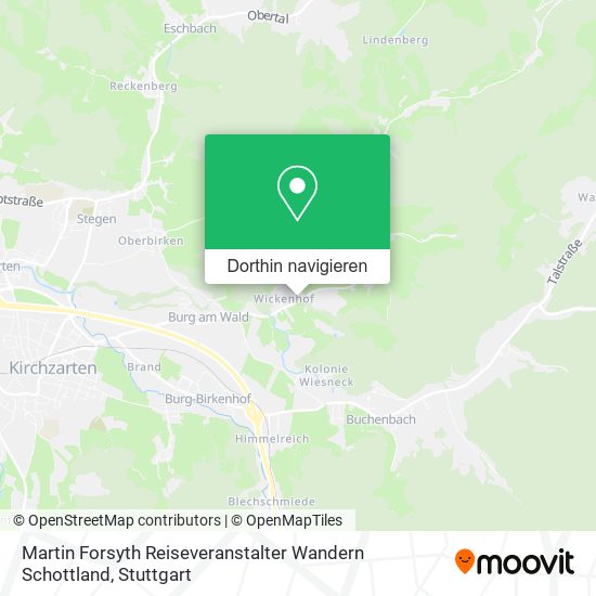 Martin Forsyth Reiseveranstalter Wandern Schottland Karte