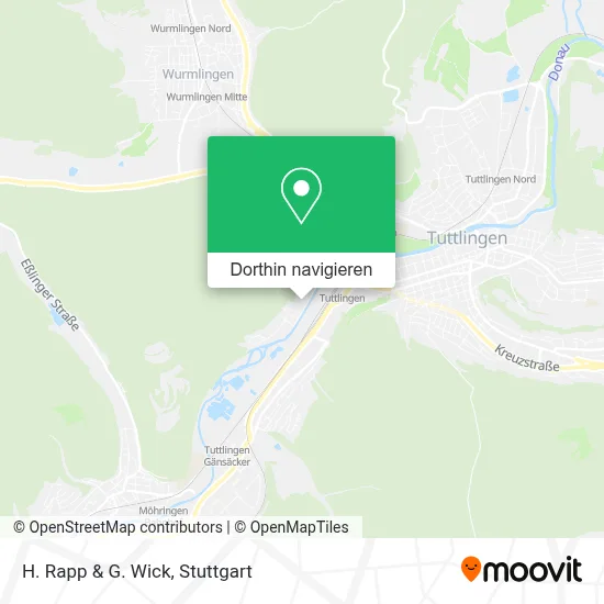 H. Rapp & G. Wick Karte