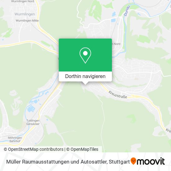 Müller Raumausstattungen und Autosattler Karte