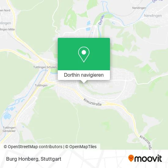 Burg Honberg Karte