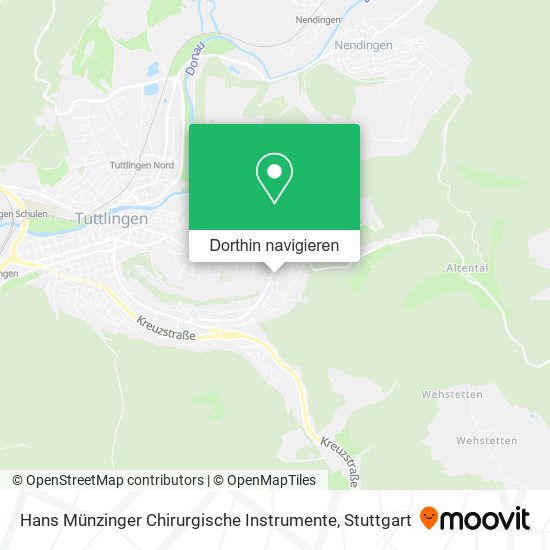 Hans Münzinger Chirurgische Instrumente Karte