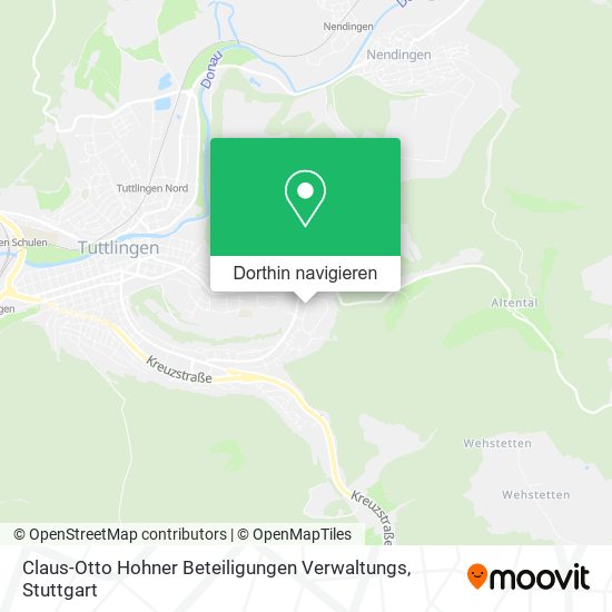 Claus-Otto Hohner Beteiligungen Verwaltungs Karte
