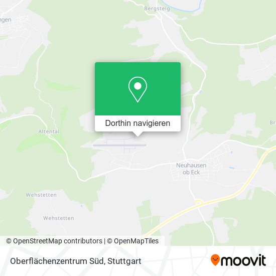 Oberflächenzentrum Süd Karte