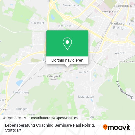 Lebensberatung Coaching Seminare Paul Röhrig Karte