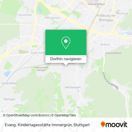 Evang. Kindertagesstätte Immergrün Karte