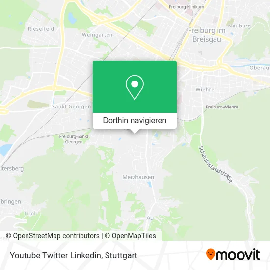 Youtube Twitter Linkedin Karte