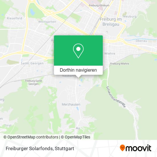 Freiburger Solarfonds Karte
