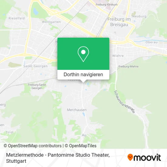 Metzlermethode - Pantomime Studio Theater Karte